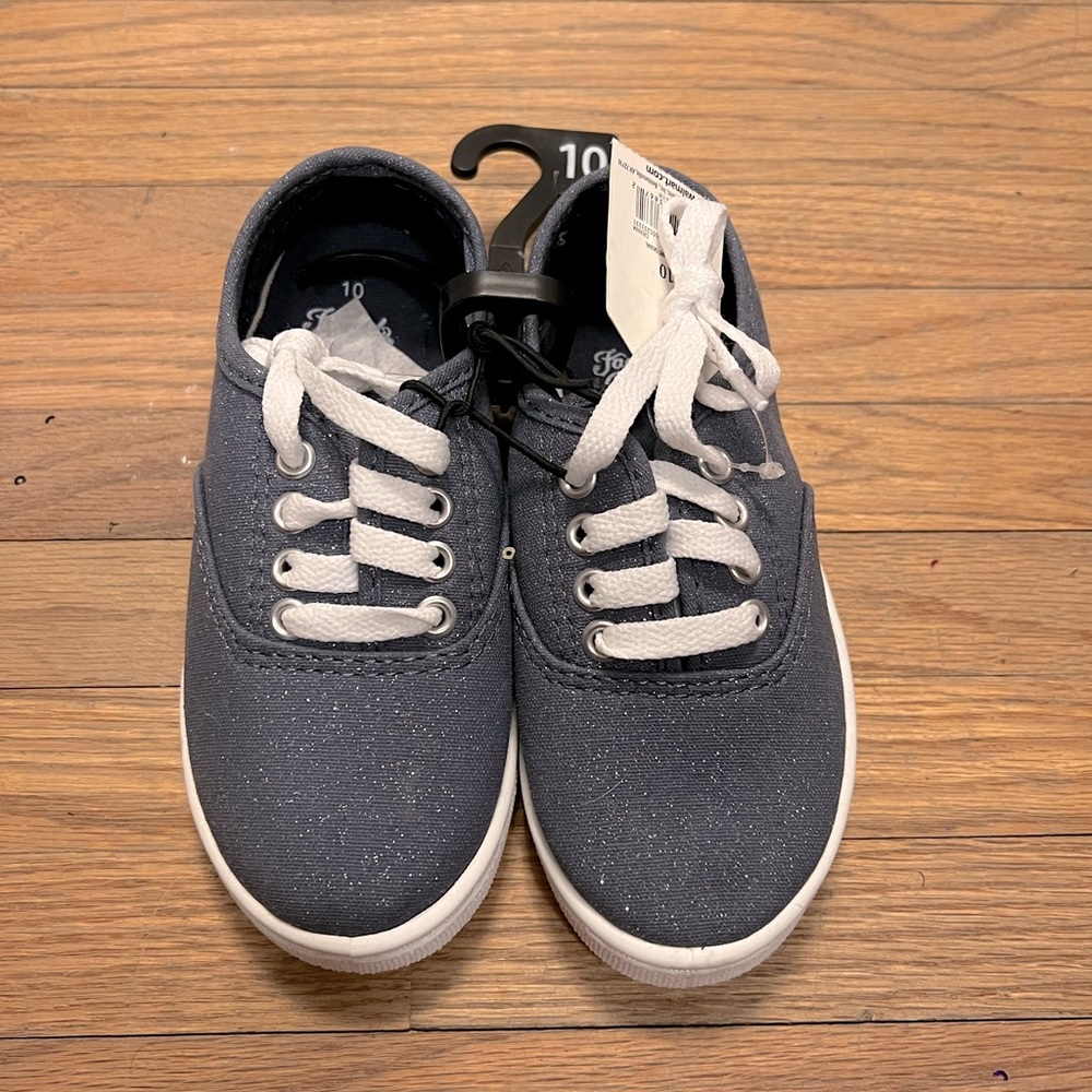 Toddler Size Navy Blue Canvas Shoes